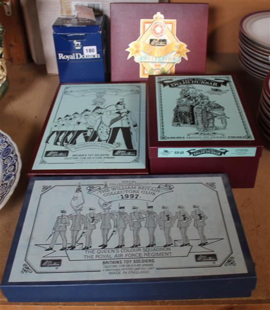 Britains 1903 Delhi Durbar Special Collectors Edn, 3 William/Dennis Britain sets (4, boxed, mint) & a British Bulldogs Series set
